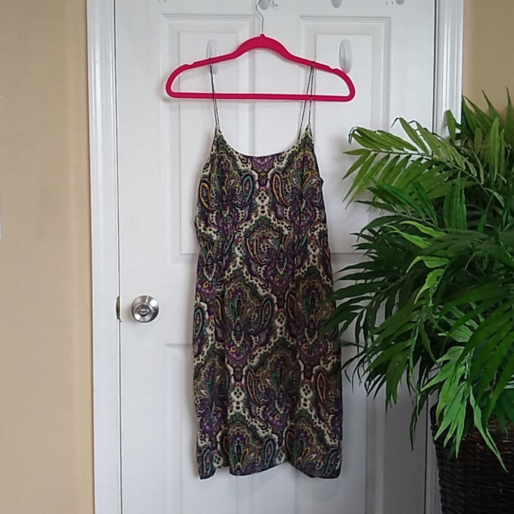 ✨💯✨J Crew Patterned Spaghetti Strap Dress